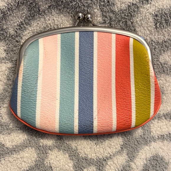 Coach Colorful Striped coin purse vintage - Picture 2 of 7